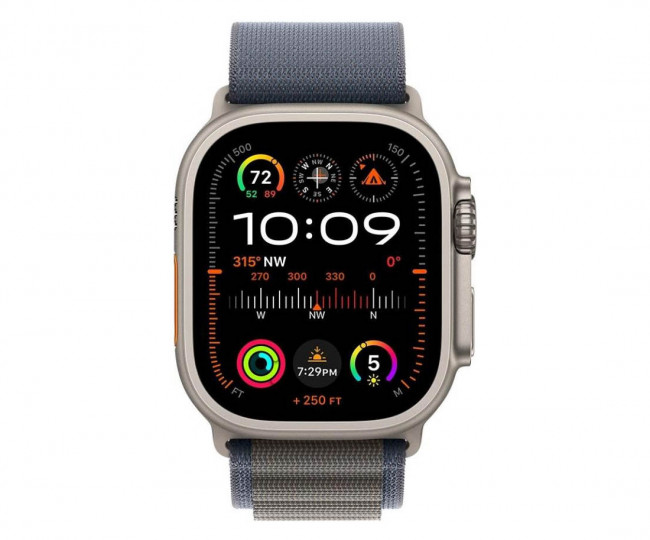 Apple Watch Ultra 2 GPS + Cellular 49mm Titanium Case with Blue Alpine Loop - L (MREQ3) б/у